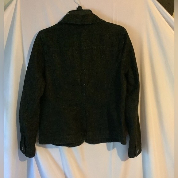 Christopher & Banks Black Sparkle Jacket Women’s Size L W - Picture 2 of 8